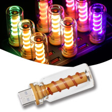 Retro Touch USB Light – 7-Color Mood Lamp, Infinite Dimming, USB-Powered for Car/Camping/Party/Home | Compatible with Most USB Devices