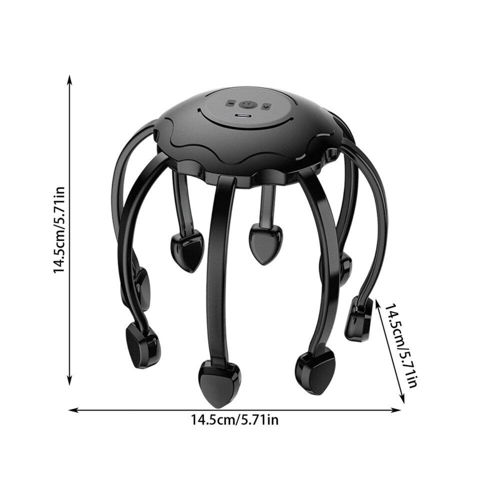 Electric Scalp Massager with 5 Modes, 360 Rotation, Lightweight â Stress Relief & Hair Stimulation