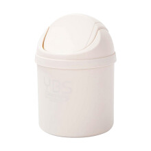 Mini poubelle en plastique avec couvercle basculant, 1,5 L, idéale pour la maison, le bureau, la cuisine, la salle de bain, la chambre ou la salle