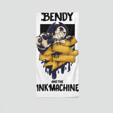 Serviette Bendy and the Ink Machine, simple face, 13,8 po x 28,7 po