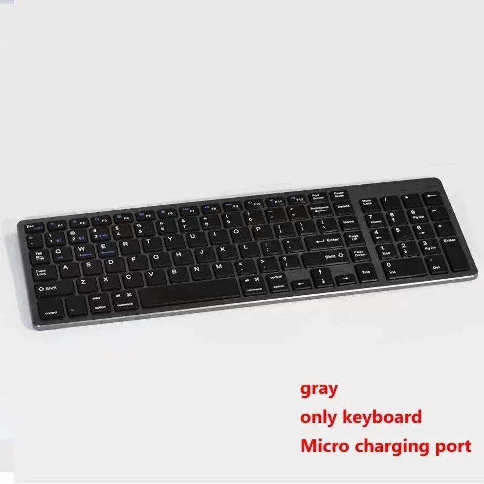 Ultra Slim Wireless Bluetooth Keyboard And Mouse Set Compatible For Mac Os/Ios/Compatible With Ipad Os Rechargeable Keyboard For Macbook 9329345378225