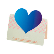 Carte de vœux gravée pour la Saint-Valentin (1 pièce)