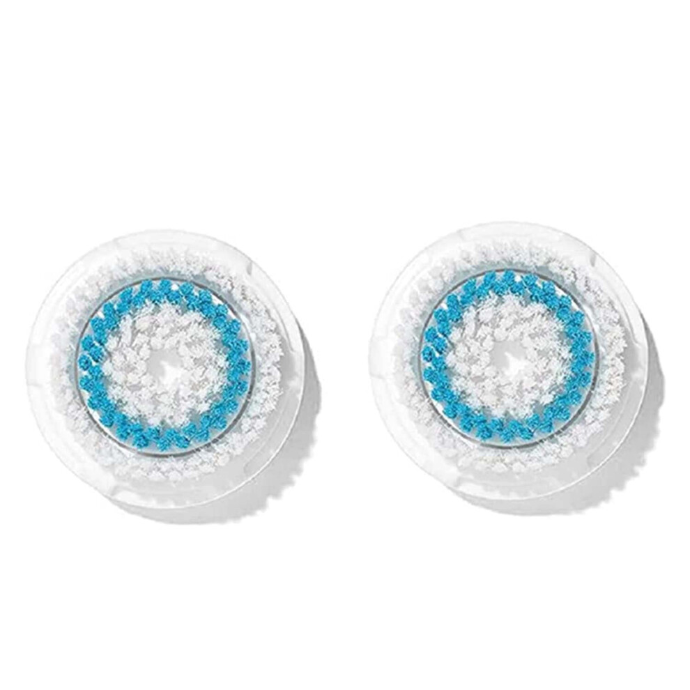 Brush Head Replacements Compatible with Clarisonic Mia 1/2, Mia Fit, Alpha Fit, Smart Profile Uplift & Deep Pore Facial (2 Pack)