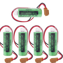 5Pcs CR17450SE-R 3V 2500mah PLC Battery with Plug FOR A98L-0031-0012 PLC