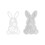 Easter silicone bunny mold for candles chocolate candy 1
