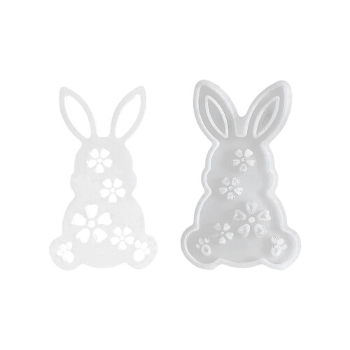 Easter silicone bunny mold for candles chocolate candy