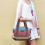 Borsa a tracolla HEMOTON a righe in tela patchwork, borsa a mano da donna, borse da donna per 2