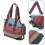 Borsa a tracolla HEMOTON a righe in tela patchwork, borsa a mano da donna, borse da donna per 3