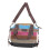 Borsa a tracolla HEMOTON a righe in tela patchwork, borsa a mano da donna, borse da donna per 4