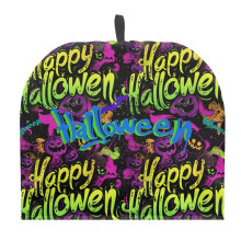 Housse de théière d'Halloween isolée en toile polyester (1 pièce)