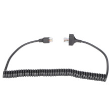 Flexible Coiled Cord For Kenwood, Replacement Microphone Cable Optimizes Your Communication, Durable High Quality Pvc, Easy Installation, Compatible