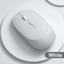 Draadloze oplaadbare muis met dubbele modus: 2,4G/Bluetooth