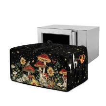 Toaster Oven Cover Linen-Look Polyester Fabric Appliance Dust Cover Stain Resistant Kitchen Countertop Decor Organization, 20.5" x 16.5" x 10"