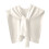 Xale feminino de tricô elegante e de cor sólida, branco. 1