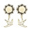 Vintage Sparrow Dangle Ear Tunnels White 16mm 1