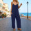 Women's Casual Summer Sleeveless Boho Romper with Pocket 2