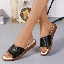 Women's Flat Sandals Clearance! Comfy Hollow-Out Slides, Non-Slip Mules, Casual Home Sandals – Compatible with 2023 styles