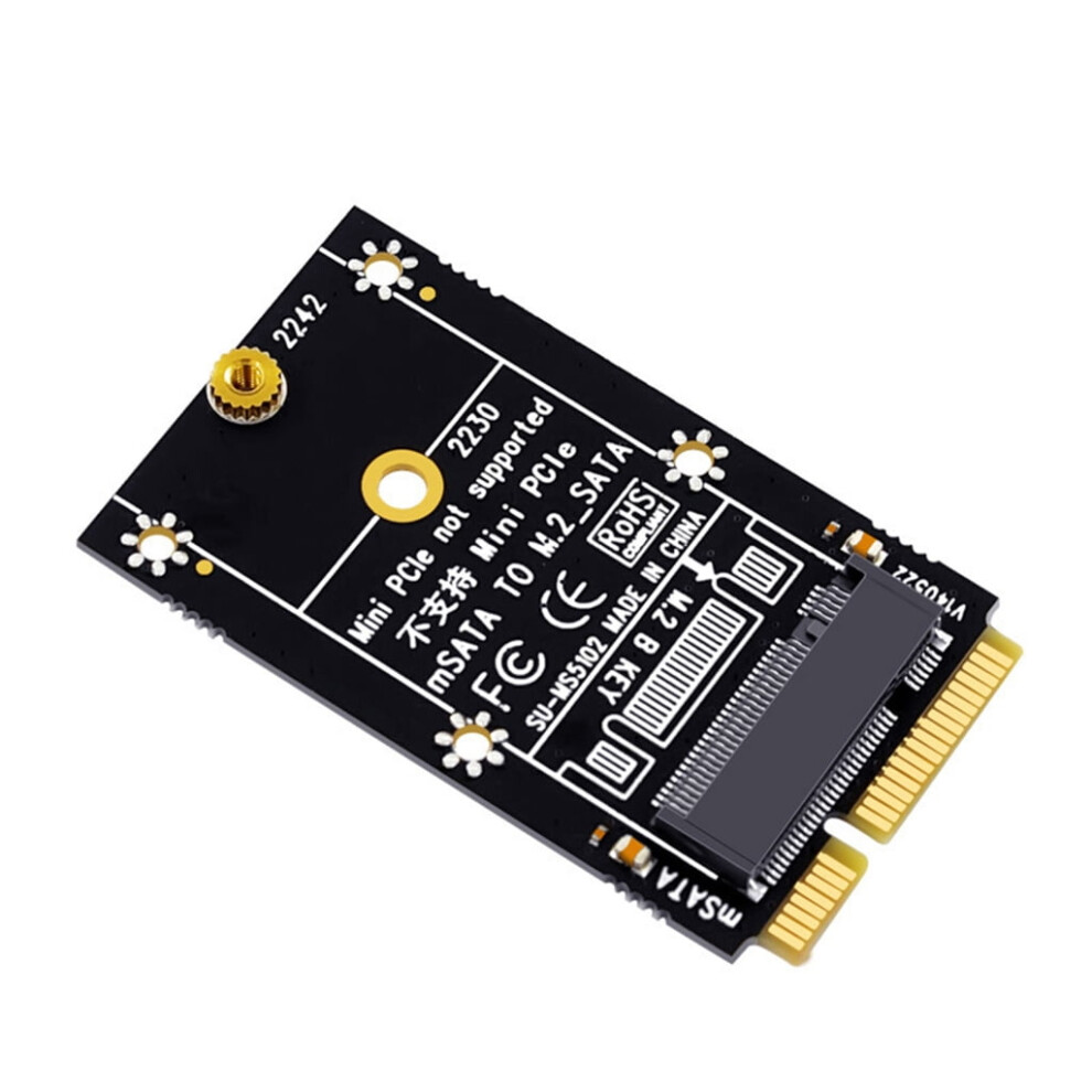 Sums5102 Msata To M.2 Sata Adapter Expansion Card Support 6Gbps Ssd 2230 2242 9496895259905