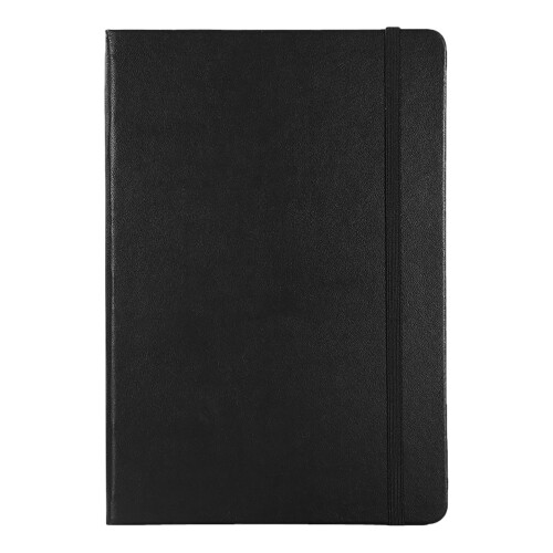 A5 Linjeret Journal Notesbog Sort Hårdt Omslag 200 Sider