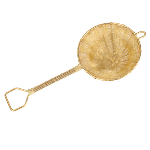 Elegant Copper Tea Infuser, Hand-Woven Double Layer Filter for Loose Leaf Brewing 2