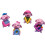 Cute Pig Ornament PVC Multicolor3x4cm (Pack of4) 1