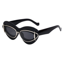 Lunettes de soleil œil-de-chat rétro OD-98191 - Monture tendance, petite taille, protection UV400, pour femmes, style années 2000