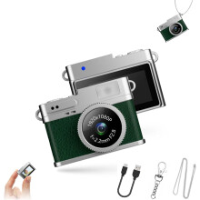 Retro Digital Camera, Mini Keychain Camera, 160 Wide Angle 4 Filters for Hd Recording, with Led Fill Light, for Travel Study Recording