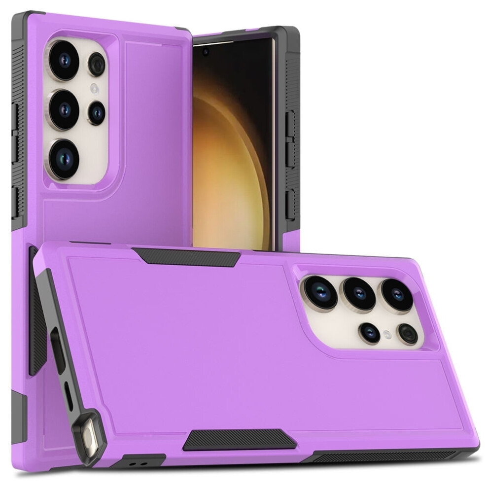 Dual Layer Shockproof Rugged Case For Samsung Galaxy S24 Fe Â Military-Grade Protection, Purple 9087558481049