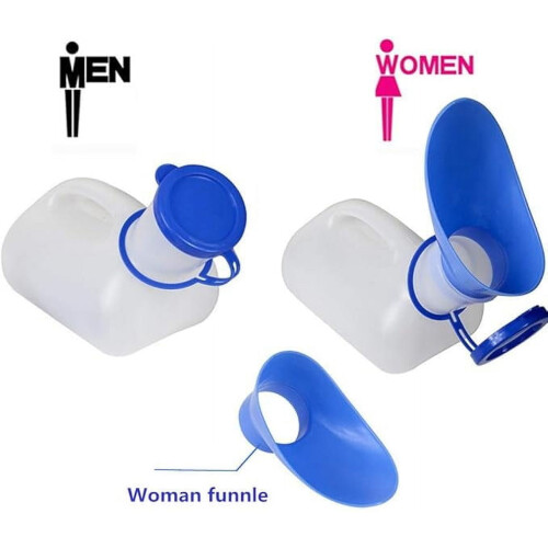 Φορητό Unisex Ουρητήριο με Σφραγισμένο Καπάκι & Χωνί – Για Άνδρες, Γυναίκες,