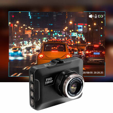 Mini cámara de salpicadero de 2 pulgadas, grabadora frontal 1080p con visión nocturna, grabación en bucle, sensor G, tarjeta SD de hasta 32 GB.