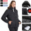 Heated Jacket Unisex Windproof Lightweight Black XS 6
