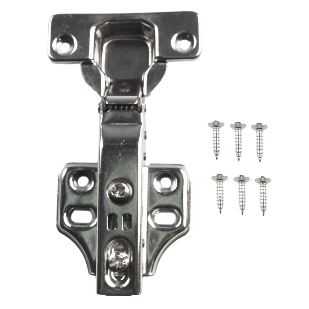 35Mm Silver Stainless Steel Cabinet Hinge With Hydraulic Damping Buffer For Wardrobe Cupboard Closet Door Hardware Accessories 9087558481247