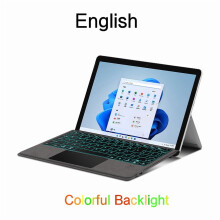 AJIUYU Magnetic Backlit Keyboard Cover Compatible with Microsoft Surface Go 1/2/3 (10.1"/10.5")