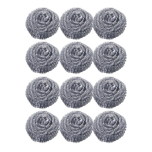 Plastic Dish Scrubbers – 5PCS Round Poly Mesh Scouring Pads, Assorted Colors, for Kitchen Cleaning