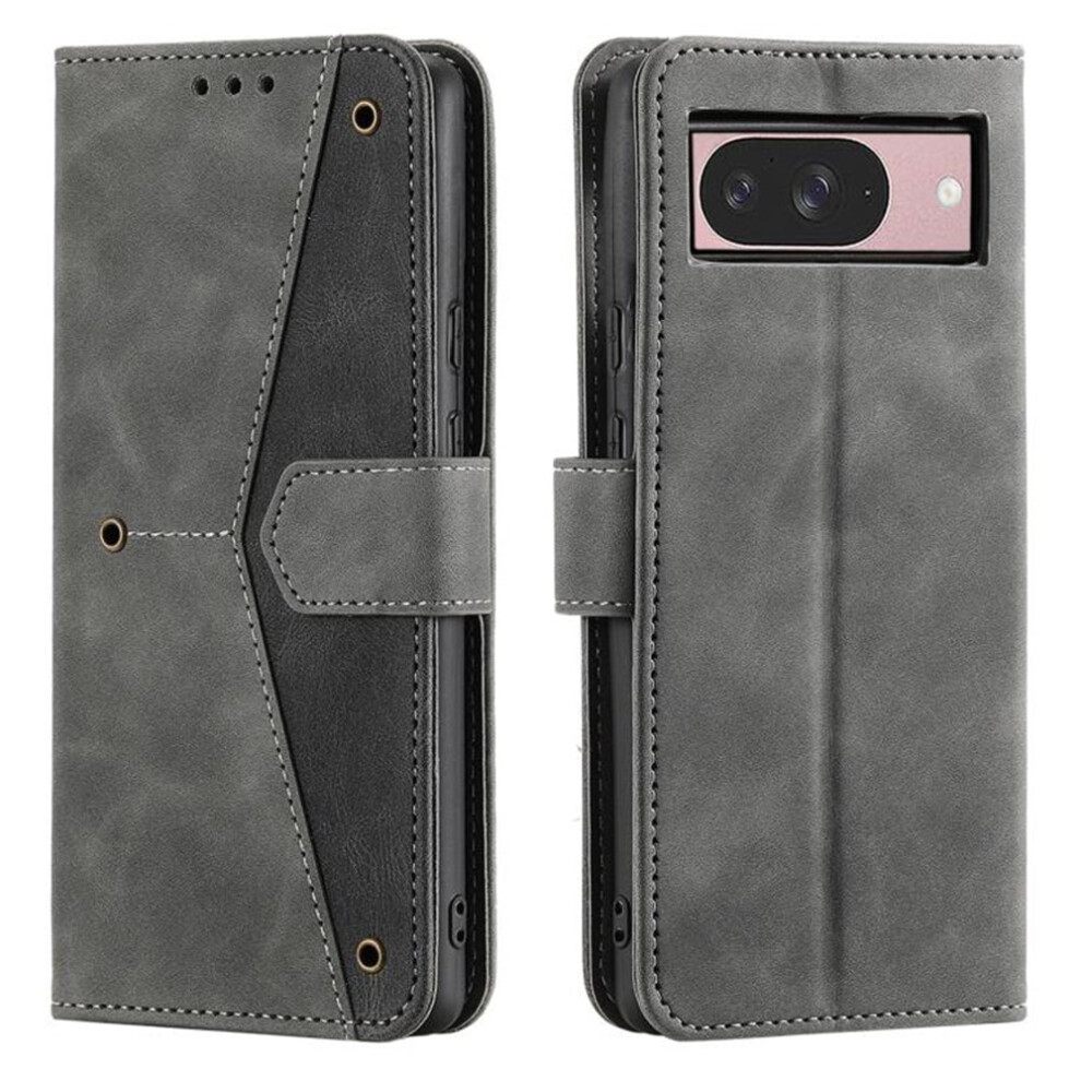 Google Pixel 9/9 Pro 6.3" Magnetic Flip Wallet Case With Card Slots, Kickstand, Anti-Drop Tpu & Detachable Wrist Strap, Â Compatible With Pixel Grey 9329345380013
