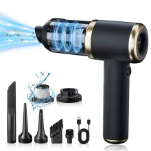 Aspirateur de voiture portable, mini aspirateur portatif rechargeable pour voitures, haute puissance, rechargeable par USB, idéal pour le nettoyage