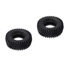 2 peças de pneus de borracha profissionais de 100 mm para carros e caminhões com esteiras na escala 1/10 (pretos)