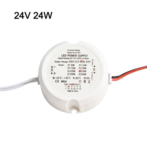 LED Transformer 12V/24V 24W IP66 White Constant Voltage