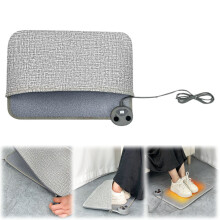Xoxingysm Heated Foot Warmer Mat for Desk/Home, 5 Temp & 7 Timer Settings, Energy Saving – Compatible with All Floors