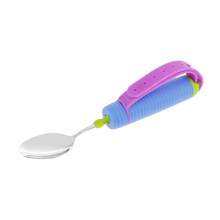 Adaptive Weighted Utensils for Arthritis – Stainless Steel Swivel Spoon & Fork with Adjustable Strap, Compatible with Hand Rehabilitation