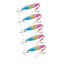 Saltwater Fishing Metal Sinking Lure, Stainless Steel Treble Hook, Injured Fish Imitation, Slow Jigging Method, Luminous Effect