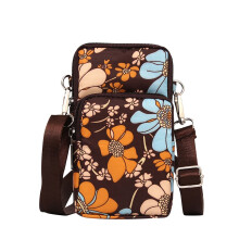 Dámska malá crossbody kabelka s priehradkami na kreditné karty