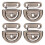 4 Sets of Folding Pad Eye for Yacht Deck Use 1