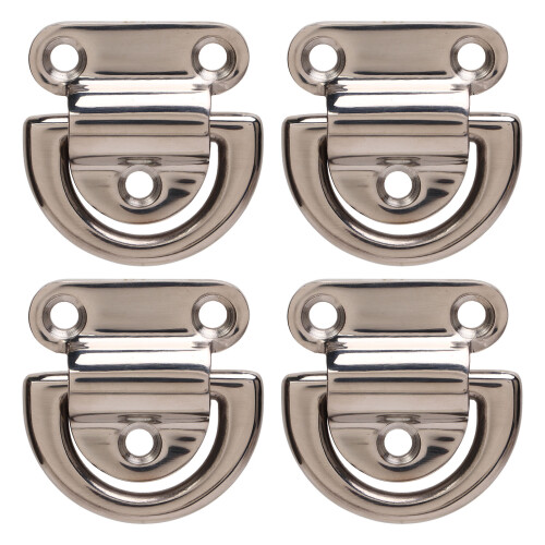 4 Sets of Folding Pad Eye for Yacht Deck Use