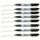10 X Black Marker Pens Fine Bullet Tip Permanent Markers 3