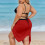 Women's Spaghetti Strap Wrap Dress Lightweight Beach 3
