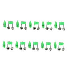 Fishing Gear, Dual Alert Bells With Led Light For Night Visibility, Easy To Use Grass Green Fishing Rod Alarm, Strong Clamp Force For Secure Mounting