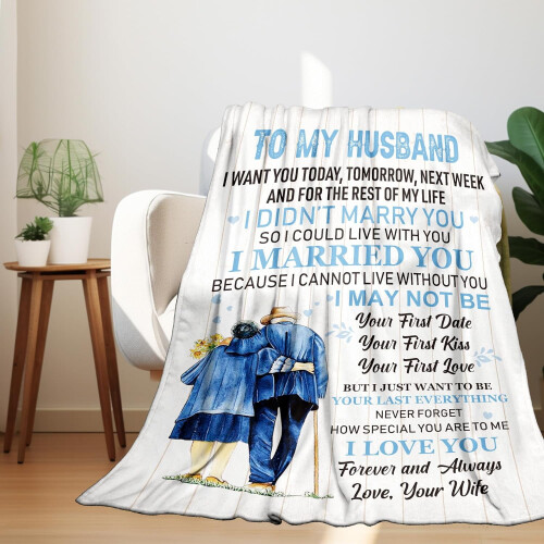 Ρομαντική κουβέρτα φανέλας (60x80") – Δώρο γενεθλίων, επετείου, ημέρας του πατέρα 2