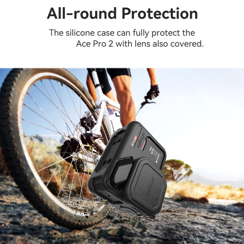 Θήκη σιλικόνης για Insta360Ace Pro2 – Σετ 4 σε 1: Προστατευτικό περίβλημα, κάλυμμα φακού, 1