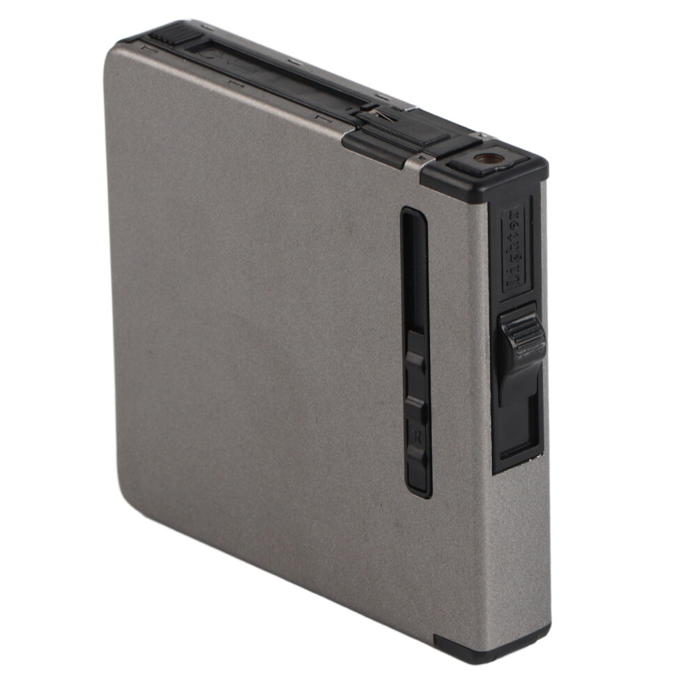 Windproof Flameless Lighter Offers Reliable Ignition, Cigarette Case With Electric Lighter Combines Functionality And Safety, Large Capacity Stores
